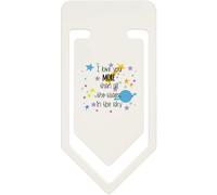 Azeeda 91mm 'More Than All The Stars' Large Plastic Paper Clip (CC00116176)