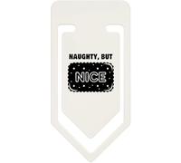 Azeeda 91mm 'Naughty But Nice' Large Plastic Paper Clip (CC00114250)