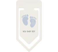 Azeeda 91mm 'New Baby Boy' Large Plastic Paper Clip (CC00115818)