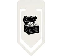 Azeeda 91mm 'Open Pirate Treasure Chest Full of Gold' Large Plastic Paper Clip (CC00105554)