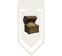 Azeeda 91mm 'Open Pirate Treasure Chest Full of Gold' Large Plastic Paper Clip (CC00105556)