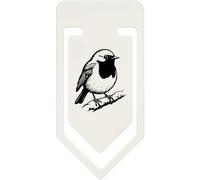 Azeeda 91mm 'Robin Bird on a Snowy Winter Branch' Large Plastic Paper Clip (CC00105626)