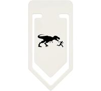Azeeda 91mm 'T Rex Chasing Running Man' Large Plastic Paper Clip (CC00104878)