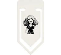 Azeeda 91mm 'Vintage Poodle Portrait' Large Plastic Paper Clip (CC00105346)