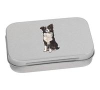 Azeeda 95mm 'Border Collie' Metal Hinged Tin/Storage Box (TT00089913)