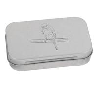Azeeda 95mm 'Budgie on a Perch' Metal Hinged Tin/Storage Box (TT00300504)