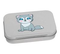 Azeeda 95mm 'Cute Husky' Metal Hinged Tin/Storage Box (TT00329982)