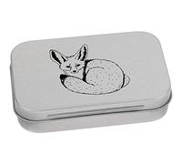 Azeeda 95mm 'Fennec Fox' Metal Hinged Tin/Storage Box (TT00067340)