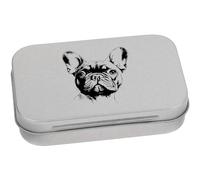 Azeeda 95mm 'French Bulldog' Metal Hinged Tin/Storage Box (TT00221988)