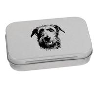 Azeeda 95mm 'Irish Wolfhound Portrait' Metal Hinged Tin/Storage Box (TT00322158)