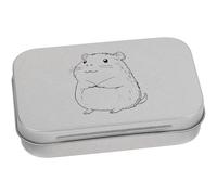 Azeeda 95mm 'Kawaii Hamster' Metal Hinged Tin/Storage Box (TT00256614)