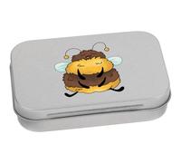 Azeeda 95mm 'Sleepy Bumble Bee' Metal Hinged Tin/Storage Box (TT00248637)