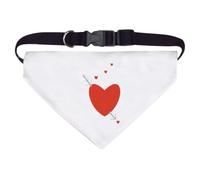 Azeeda 'A Captured Love Heart ' Pet Bandana - White, L (PD00086938)