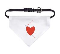 Azeeda 'A Captured Love Heart ' Pet Bandana - White, S (PD00086937)