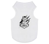 Azeeda 'A Cat’s Lonely Heart' Pet Dog/Cat T-Shirt, M (PT00150058)