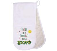 Azeeda 'A Good Day To Be Happy' Double Oven Glove/Mitt (OG00062012)