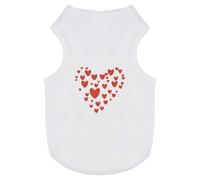 Azeeda 'A Heart Of Many Hearts' Pet Dog/Cat T-Shirt, XS (PT00162684)