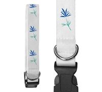Azeeda 'A Magnificent Flower' Dog Collar - White, L (PR00086884)