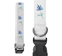 Azeeda 'A Magnificent Flower' Dog Collar - White, S (PR00086883)