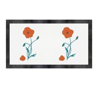 Azeeda 'A Poppy Losing Petals ' Pet Feeding Mat (PM00029145)