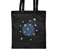Azeeda 'A Shooting Star' Classic Black Tote Shopper Bag (ZB00028430)