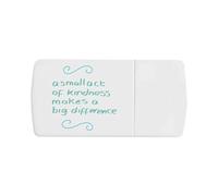 Azeeda 'A Small Act of Kindness ' Pill Box with Tablet Splitter (PI00038331)