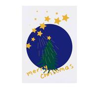 Azeeda 'A Solitary Christmas Tree' Temporary Tattoo - Water Resistant, Skin-Safe, Non-Toxic Transfer (TO00094187)