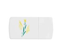Azeeda 'A Stylish Designer Flower ' Pill Box with Tablet Splitter (PI00037700)