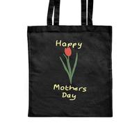 Azeeda 'A Very Happy Mother's Day' Classic Black Tote Shopper Bag (ZB00021587)