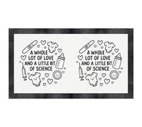 Azeeda 'A Whole Lot of Love and A Bit of Science' Pet Feeding Mat (PM00030094)