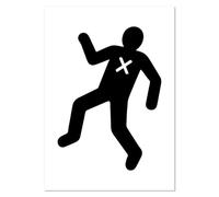 Azeeda A0+ 'Crime Scene' Wall Poster/Print (PP00336026)