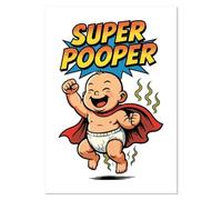 Azeeda A0+ 'Super Pooper' Wall Poster/Print (PP00333627)