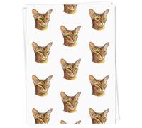 Azeeda A1 'Abyssinian Cat Portrait' Gift Wrap/Wrapping Paper Sheet (GI00136385)
