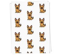 Azeeda A1 'Adorable German Shepherd Puppy' Gift Wrap/Wrapping Paper Sheet (GI00110675)