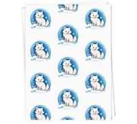 Azeeda A1 'Arctic Fox on Snowy Hill' Gift Wrap/Wrapping Paper Sheet (GI00129788)
