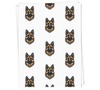 Azeeda A1 'Art Deco German Shepherd' Gift Wrap/Wrapping Paper Sheet (GI00126629)