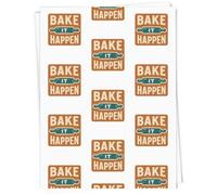 Azeeda A1 'Bake It Happen' Gift Wrap/Wrapping Paper Sheet (GI00111725)