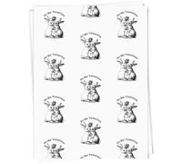Azeeda A1 'Be My Valentine Bunny Couple with Rose' Gift Wrap/Wrapping Paper Sheet (GI00126998)