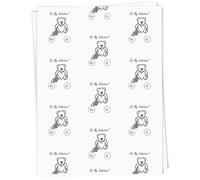 Azeeda A1 'Be My Valentine Teddy' Gift Wrap/Wrapping Paper Sheet (GI00127367)