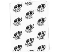 Azeeda A1 'Border Collie Running' Gift Wrap/Wrapping Paper Sheet (GI00143672)