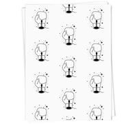 Azeeda A1 'Boxing Glove with Sparkles' Gift Wrap/Wrapping Paper Sheet (GI00129947)