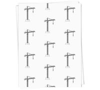Azeeda A1 'Building Crane' Gift Wrap/Wrapping Paper Sheet (GI00113739)