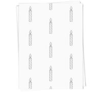 Azeeda A1 'Candle Outline' Gift Wrap/Wrapping Paper Sheet (GI00113151)