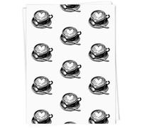 Azeeda A1 'Cappuccino Coffee With Heart' Gift Wrap/Wrapping Paper Sheet (GI00113125)
