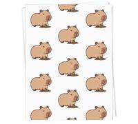 Azeeda A1 'Capybara Gardening' Gift Wrap/Wrapping Paper Sheet (GI00135890)