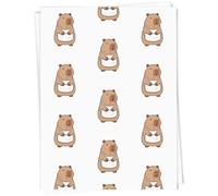 Azeeda A1 'Capybara Wearing Apron' Gift Wrap/Wrapping Paper Sheet (GI00135389)