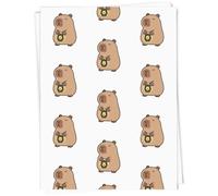Azeeda A1 'Capybara with Lantern' Gift Wrap/Wrapping Paper Sheet (GI00137474)