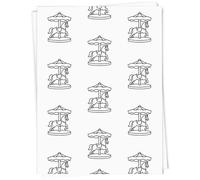 Azeeda A1 'Carousel Horse' Gift Wrap/Wrapping Paper Sheet (GI00137204)