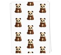 Azeeda A1 'Carved Panda' Gift Wrap/Wrapping Paper Sheet (GI00134771)
