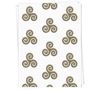 Azeeda A1 'Celtic Triskelion Triple Spiral Symbol Design' Gift Wrap/Wrapping Paper Sheet (GI00122147)